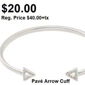 Pavé arrow cuff